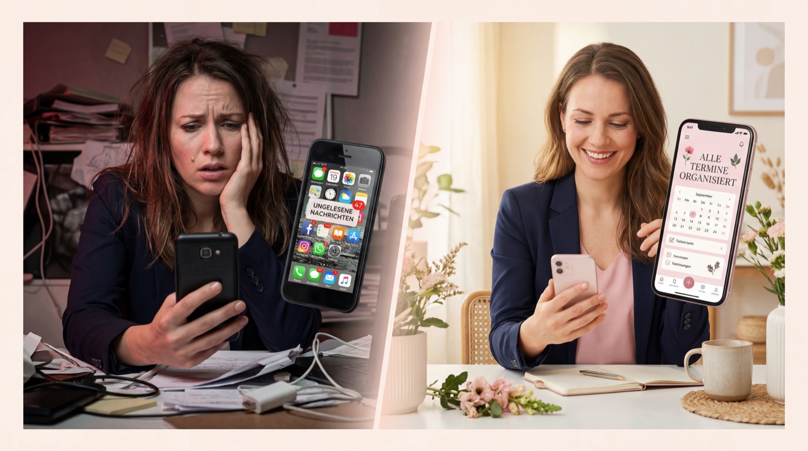 Vorher-Nachher Vergleich: Ohne App vs. mit eigener Business-App
